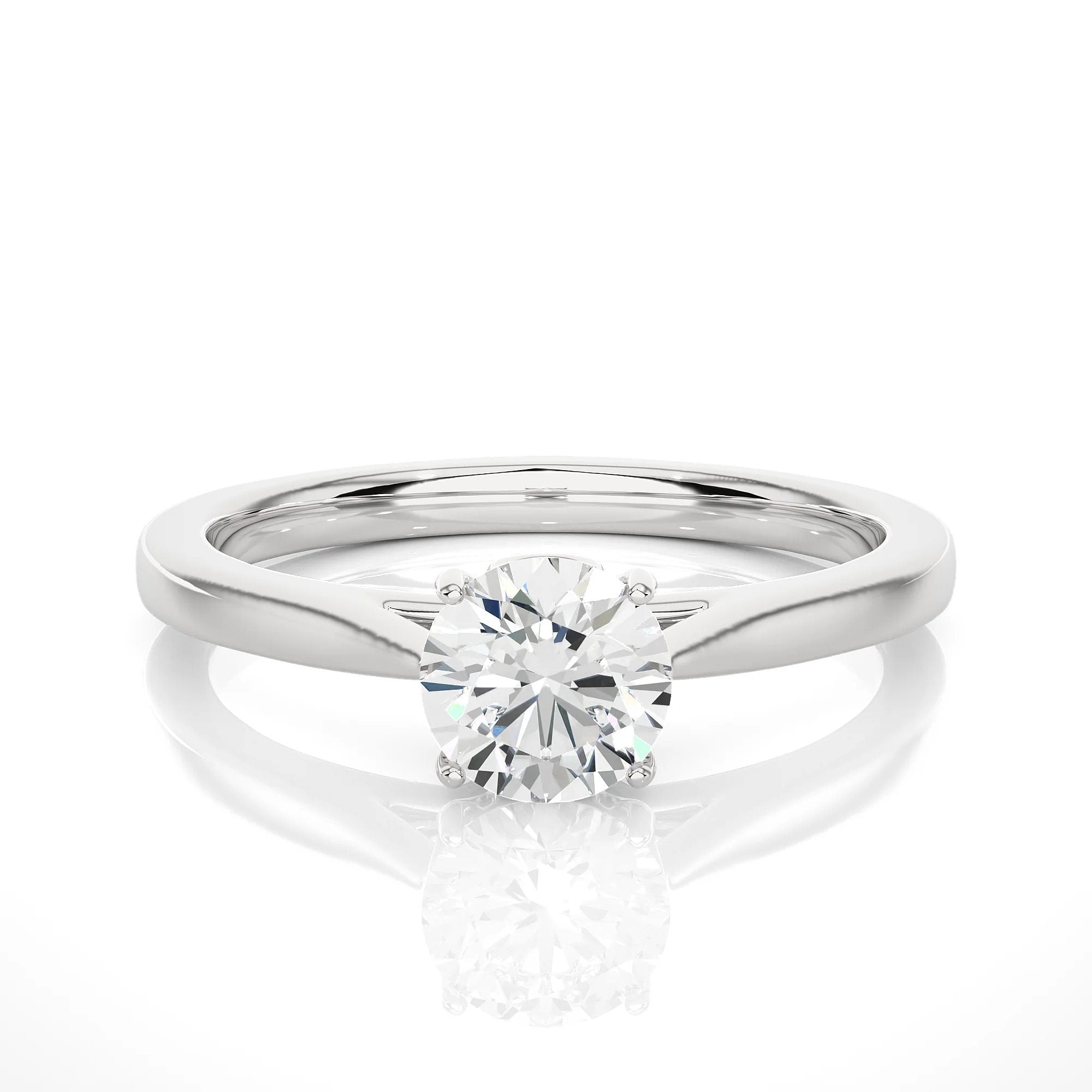 Ethically Sourced EF VS/SI Lab-Grown Diamond Solitaire Engagement or Wedding Ring – IGI Certified Diamond in 14K Real Gold